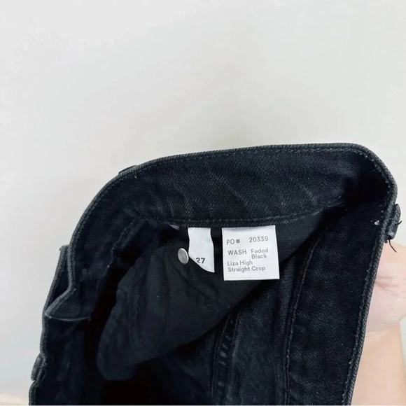 REFORMATION Liza High Rise Straight Cropped Jeans Womens  Size 27 - Picture 9 of 14